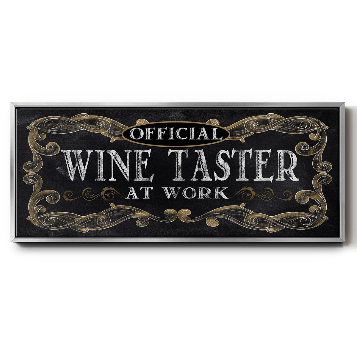 Wine Taster - Floater Framed Canvas Print