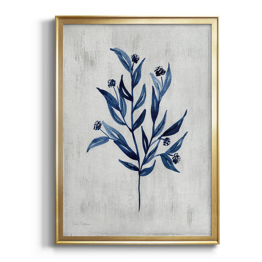 Wild Indigo III - Modern Framed Canvas Print