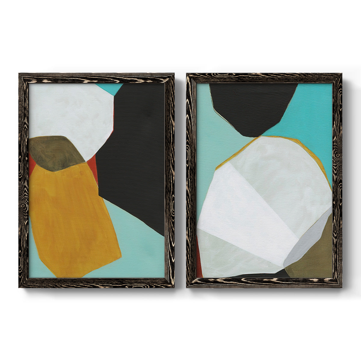 Graphica I - Premium Framed Canvas 2 Piece Set - Ready to Hang