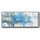 Metro Blue - Floater Framed Canvas Print