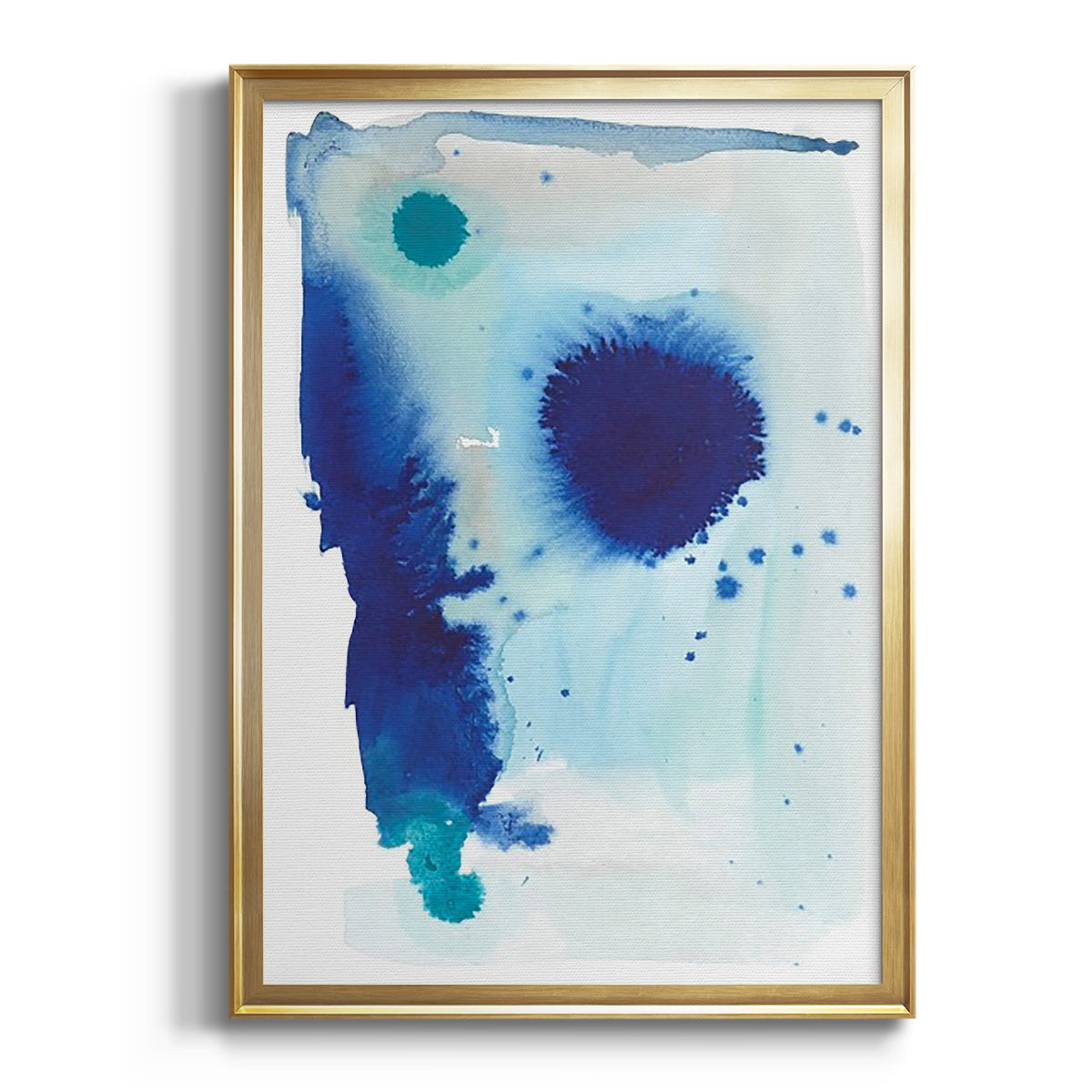 Spare Blue II - Modern Framed Canvas Print