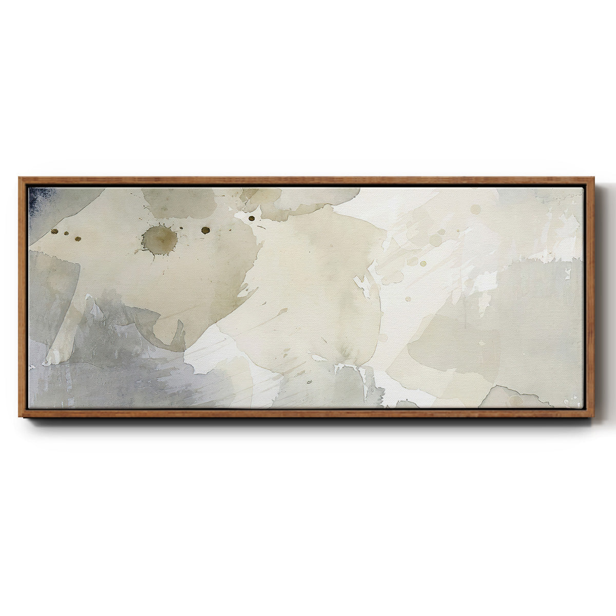 Dried Bergamot in Mist I - Floater Framed Canvas Print
