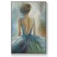 Lady in Blue Framed Premium Gallery Wrapped Canvas - Ready to Hang