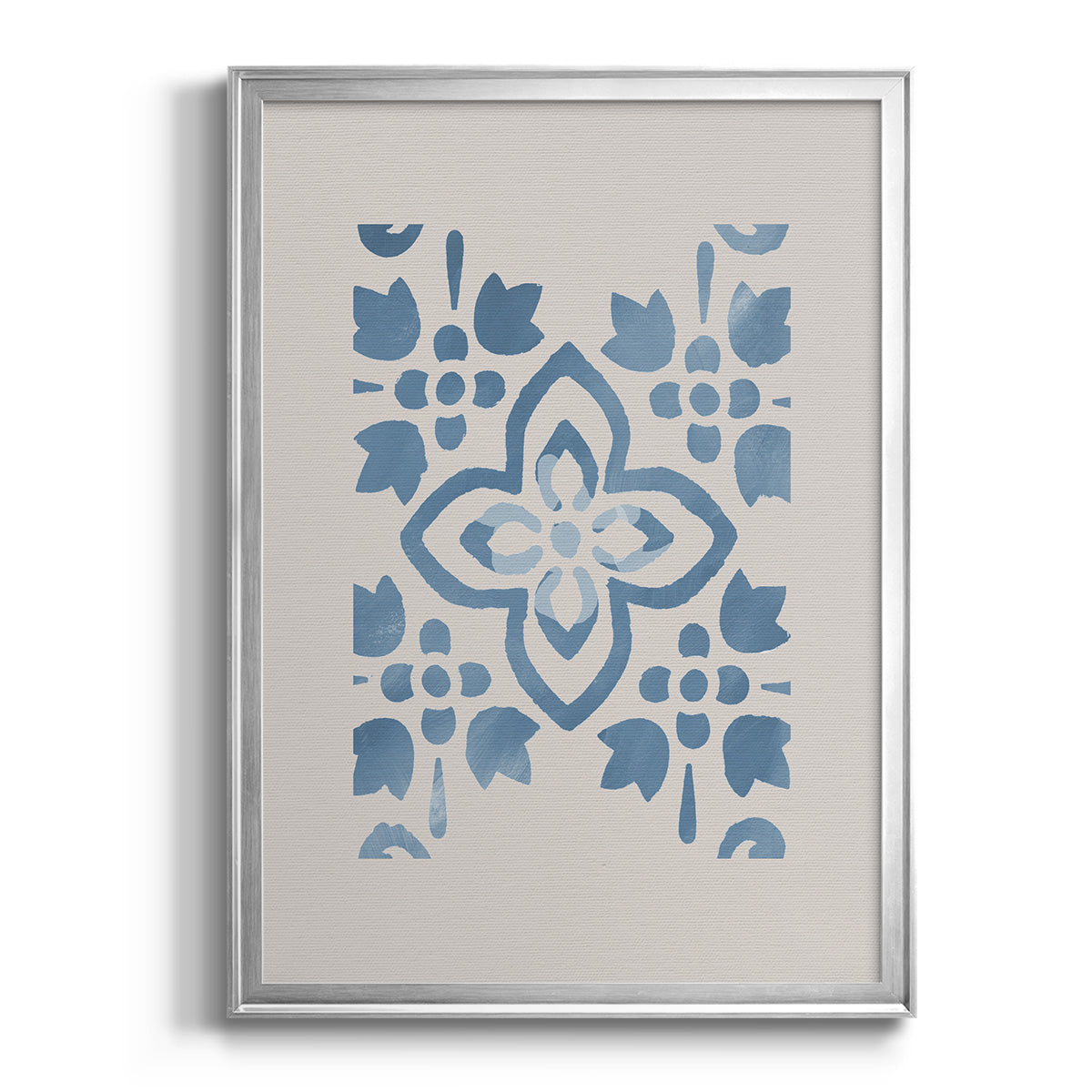 Monochrome Terra Mesa Tile I - Modern Framed Canvas Print