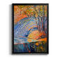 Cadmium Winter Solstice III - Modern Framed Canvas Print