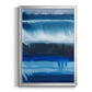 Deep Blue Shore II - Modern Framed Canvas Print