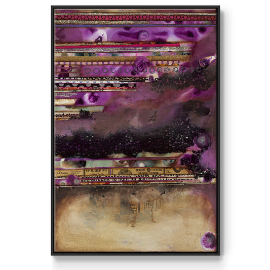 Fuschia on Fire - Floater Framed Canvas Print