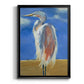 Blue Heron - Modern Framed Canvas Print