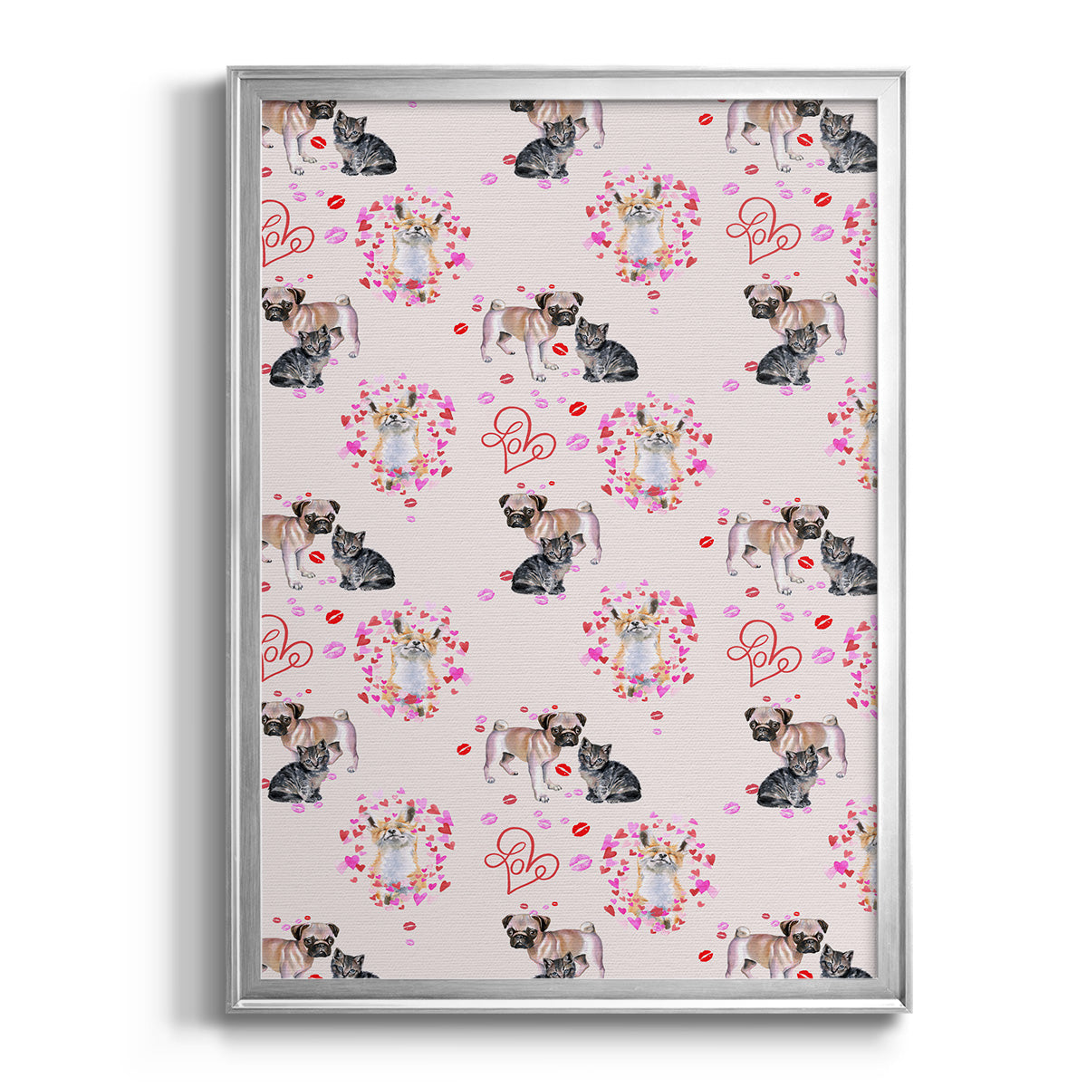 Cute Couture Collection E - Modern Framed Canvas Print