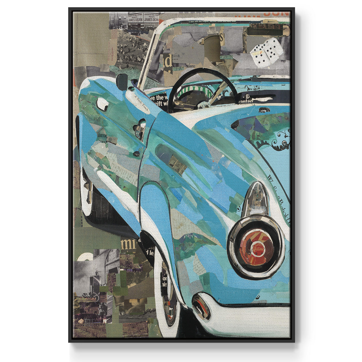 Thunderbird - Framed Premium Gallery Wrapped Canvas L Frame - Ready to Hang