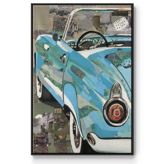 Thunderbird - Floater Framed Canvas Print