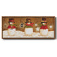 Top Hat Snowmen - Floater Framed Canvas Print