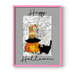 Happy Halloween Pumpkin - Restickable Framed Art Print