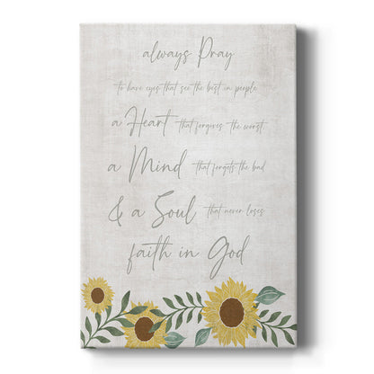 Always Pray - Canvas Art Print