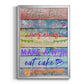 Birthday Rules - Modern Framed Canvas Print