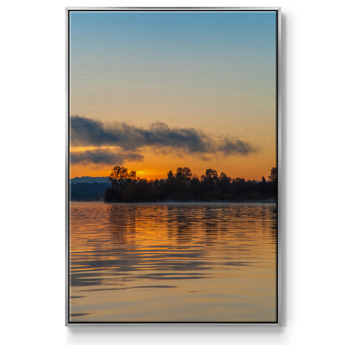 Molten Gold - Floater Framed Canvas Print