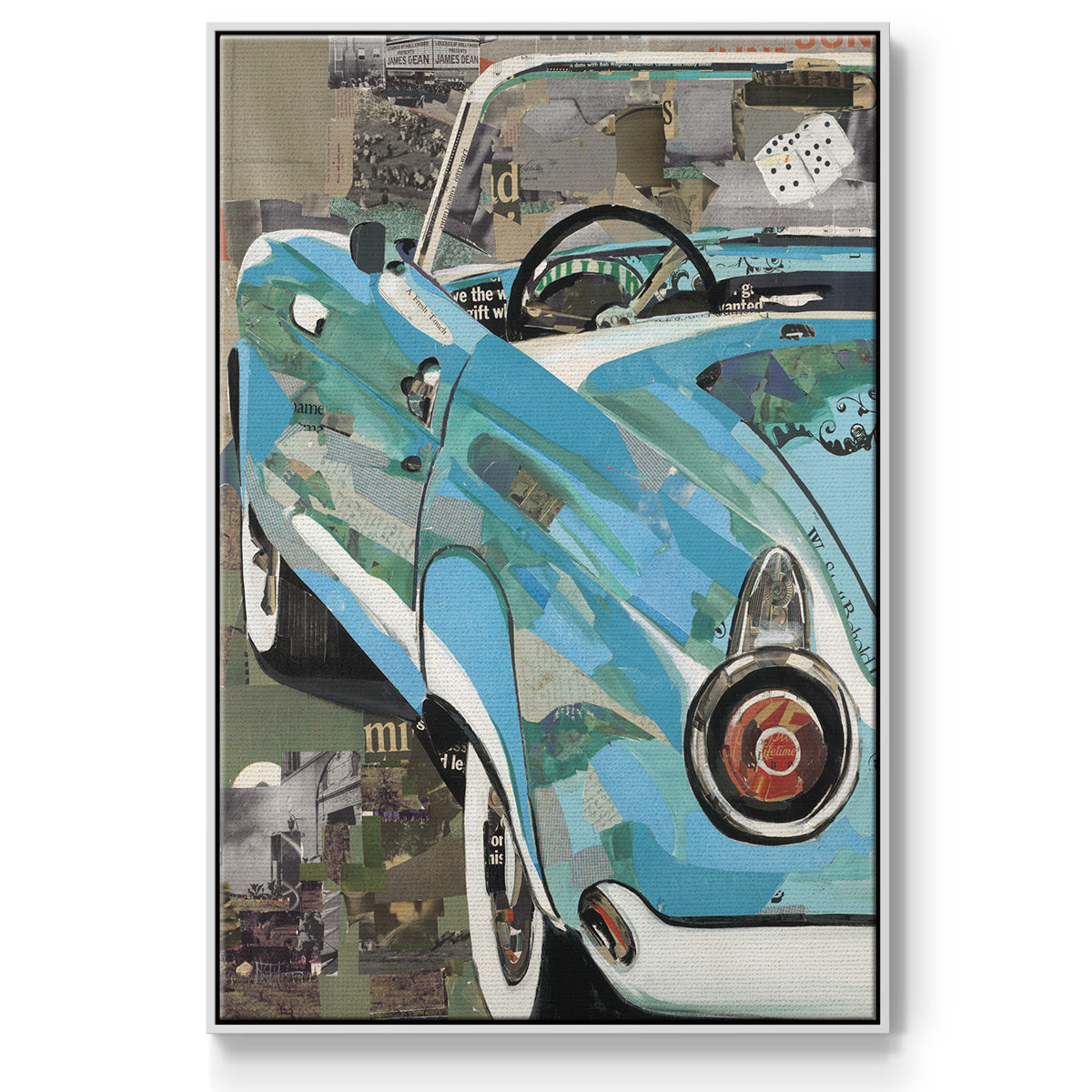 Thunderbird Framed Premium Gallery Wrapped Canvas - Ready to Hang