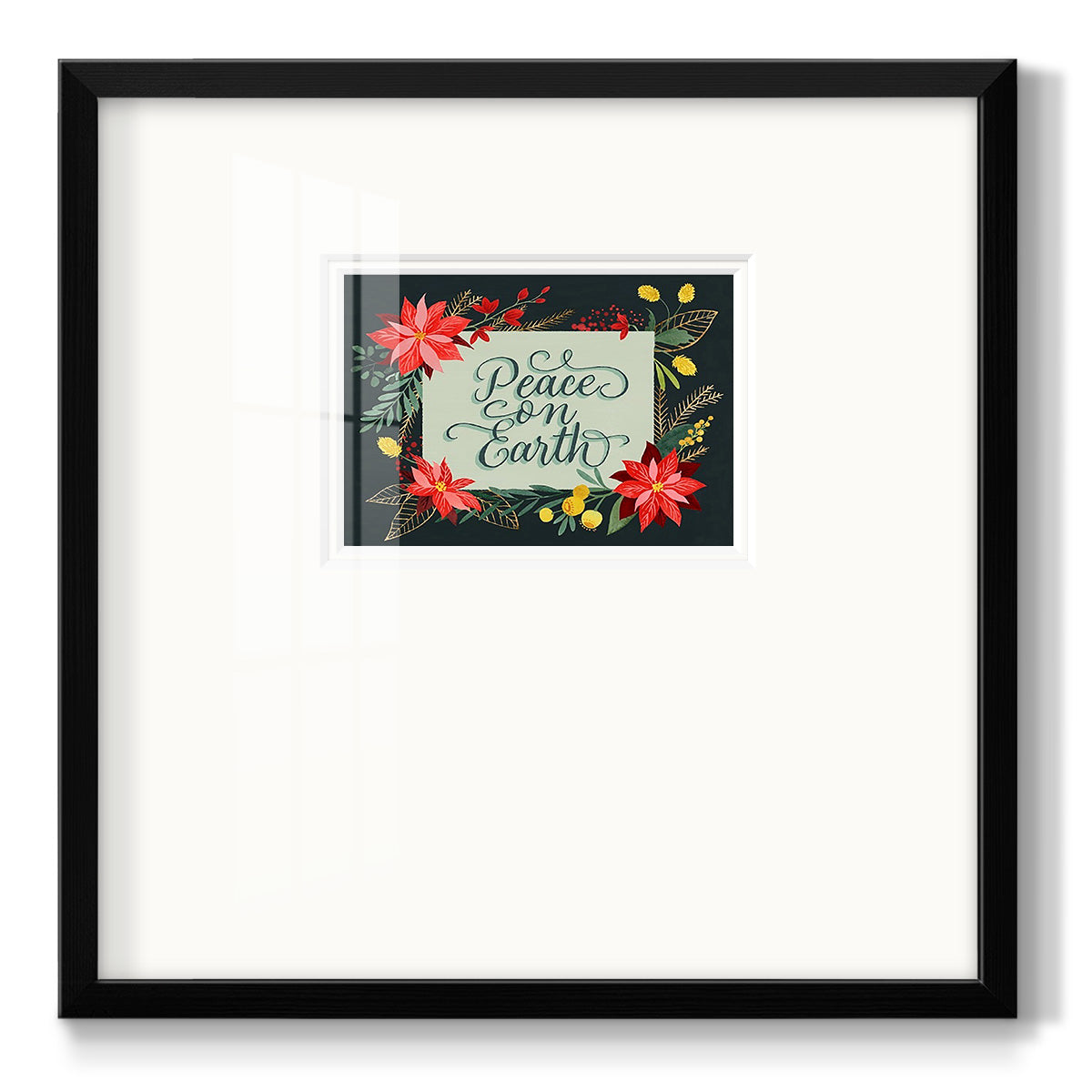 Bright Christmas Night  II Premium Framed Print Double Matboard