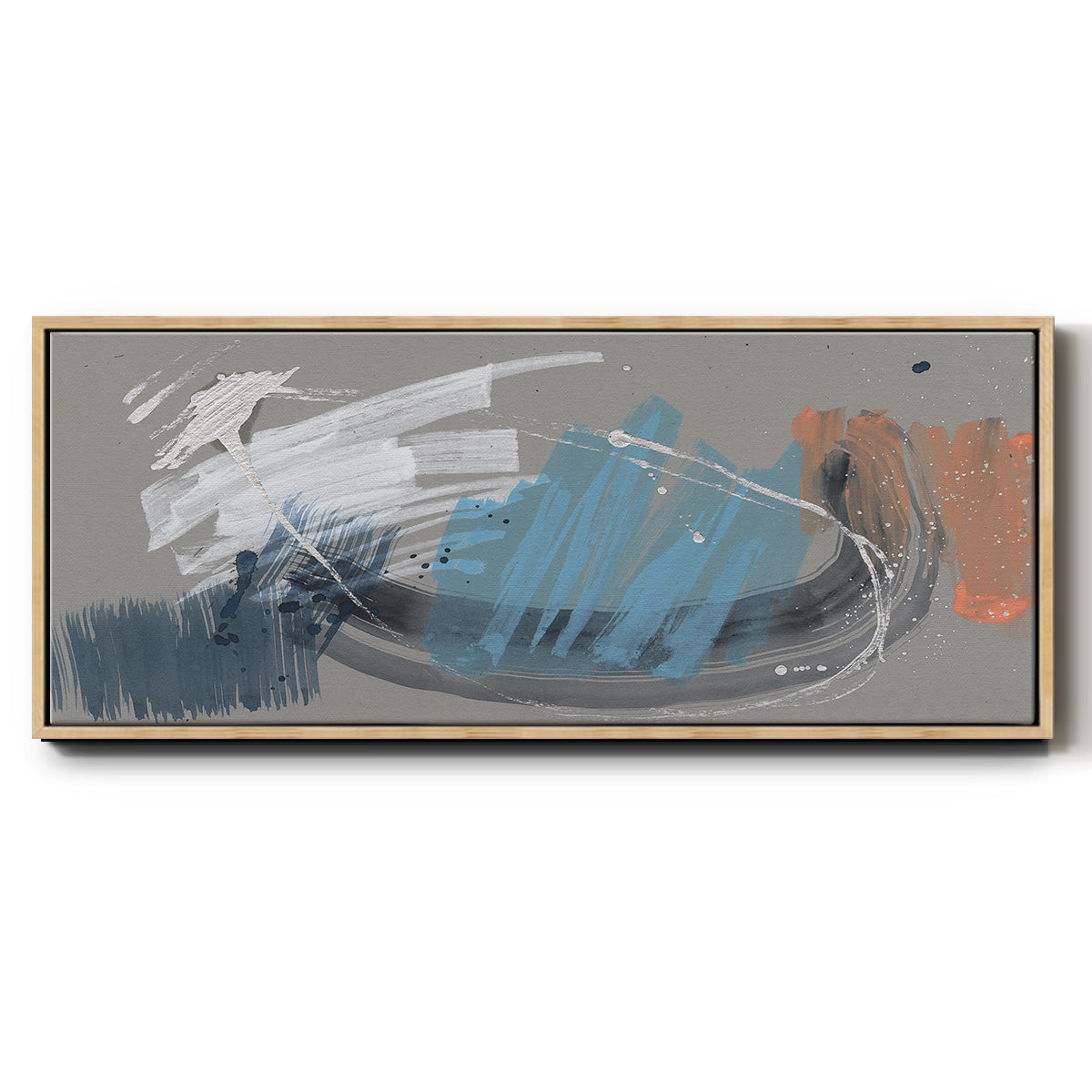 Whimsical Marks I - Floater Framed Canvas Print