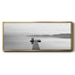 Black & White Water Panel XII - Floater Framed Canvas Print