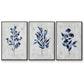 Wild Indigo I - Floater Framed Canvas Set