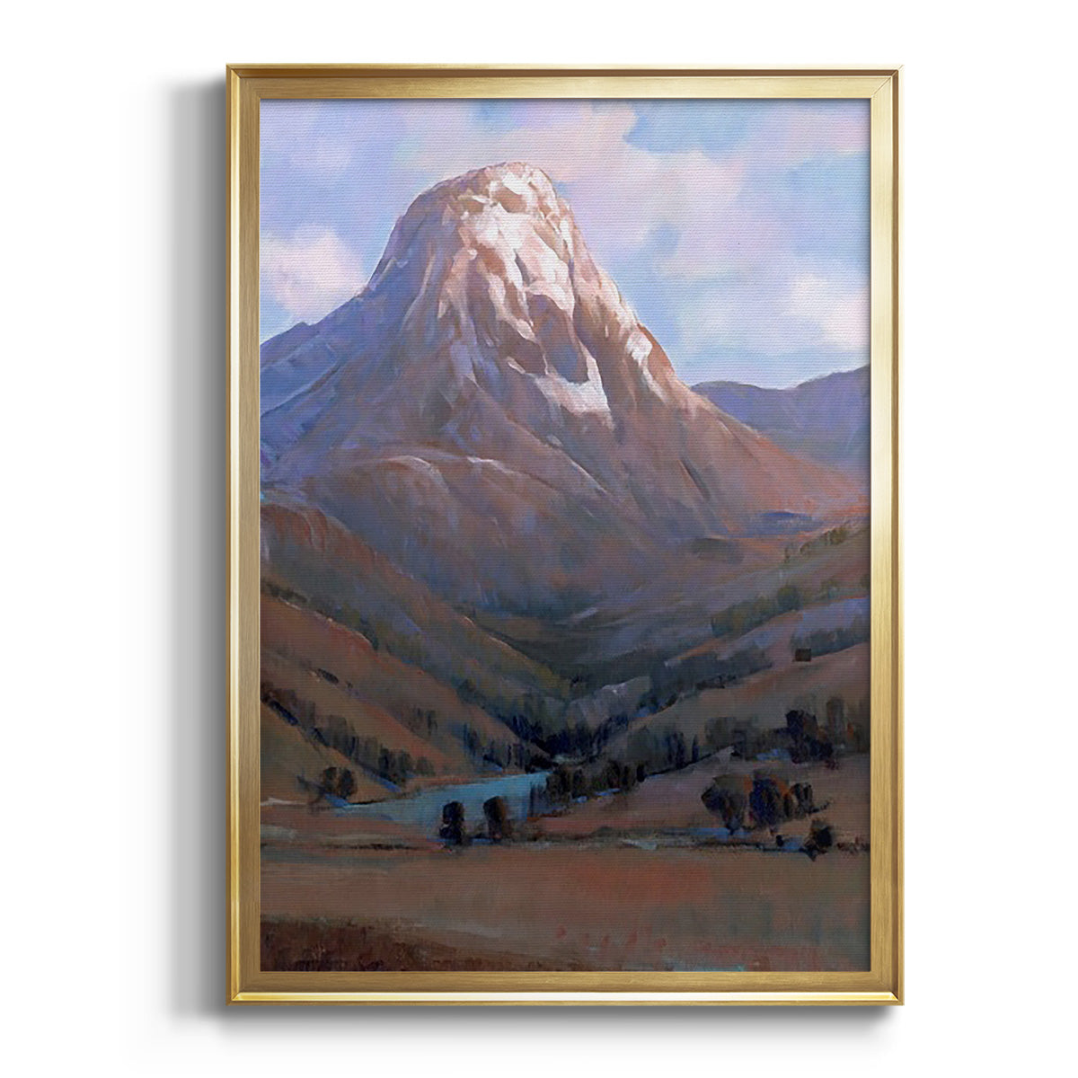 Epic I - Modern Framed Canvas Print