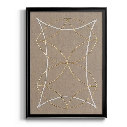 Hyperbola I - Modern Framed Canvas Print