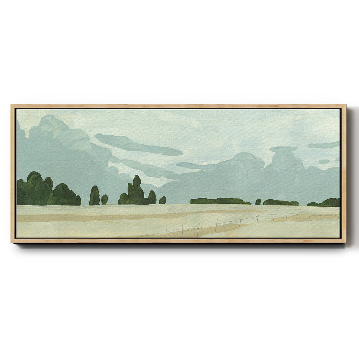 Farmland Study I - Floater Framed Canvas Print