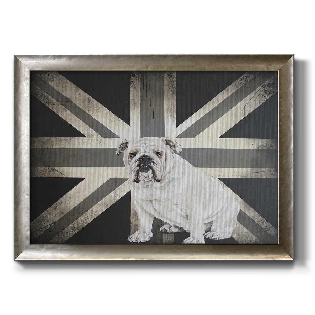 Best of British B&W Premium Framed Canvas- Ready to Hang