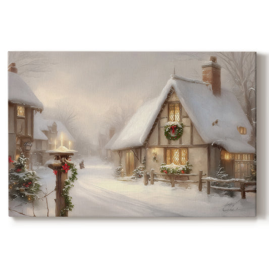 Nativity of Tinsel-Gold Promise - Canvas Art Print