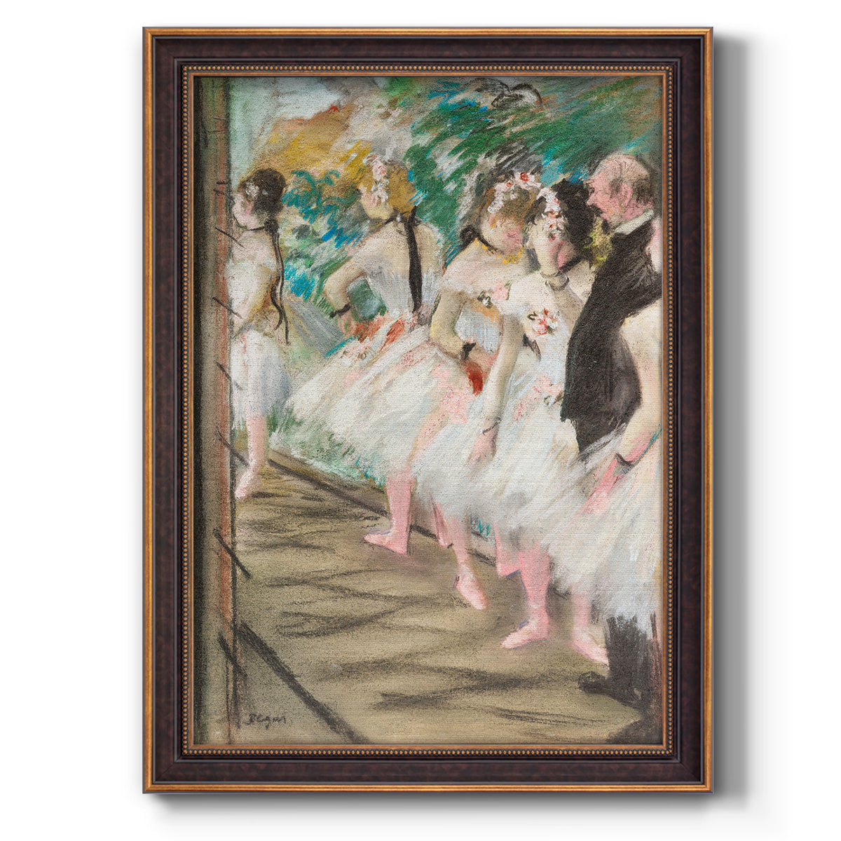 The Ballet, 1880 - Ornate Framed Canvas Print