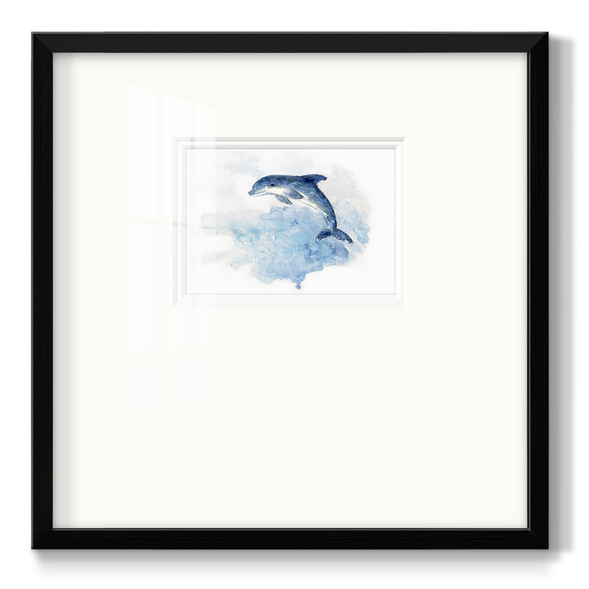 Wave Jumping Premium Framed Print Double Matboard