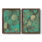 Minty Green Orbs I - Premium Framed Canvas 2 Piece Set - Ready to Hang