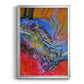 Vibrant Flow II - Modern Framed Canvas Print