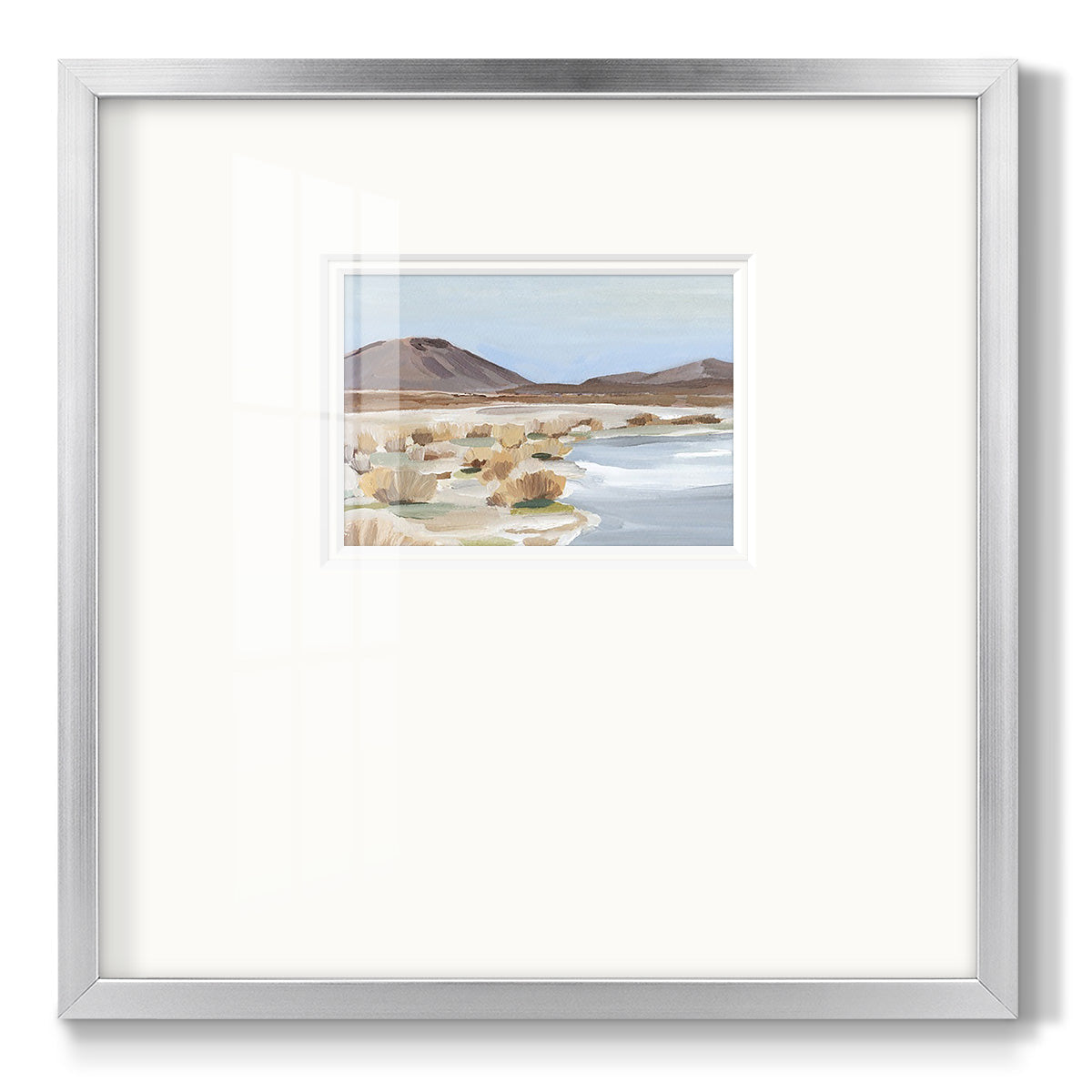 Desert Oasis Study II - Double Matboard Framed Print