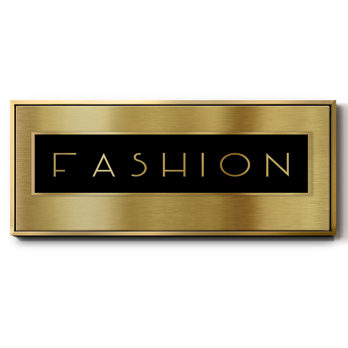 Gold Fashion - Floater Framed Canvas Print