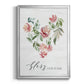 Paradise Floral Heart - Modern Framed Canvas Print