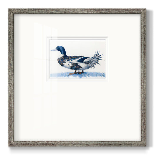 Mallard Blue II Premium Framed Print Double Matboard