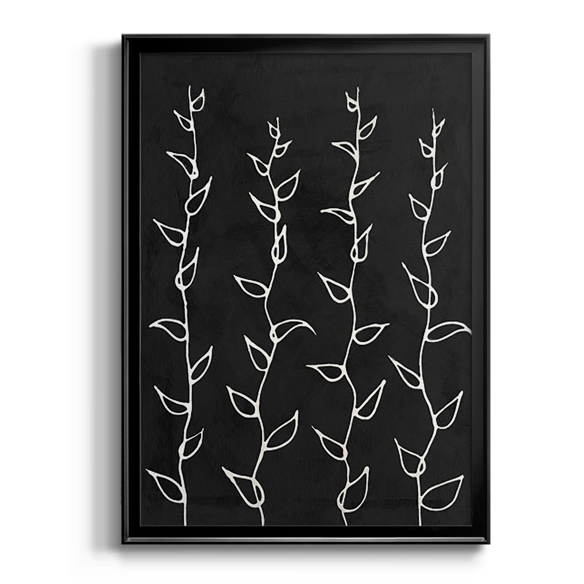 Ivory Vines I - Modern Framed Canvas Print