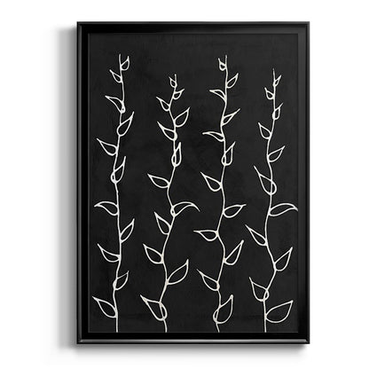 Ivory Vines I - Modern Framed Canvas Print