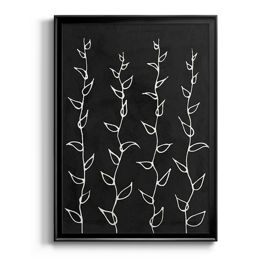 Ivory Vines I - Modern Framed Canvas Print