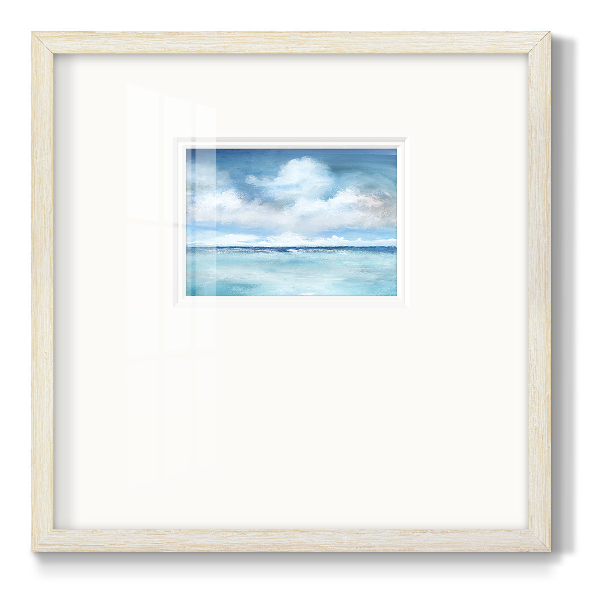 Caribbean Clouds Premium Framed Print Double Matboard