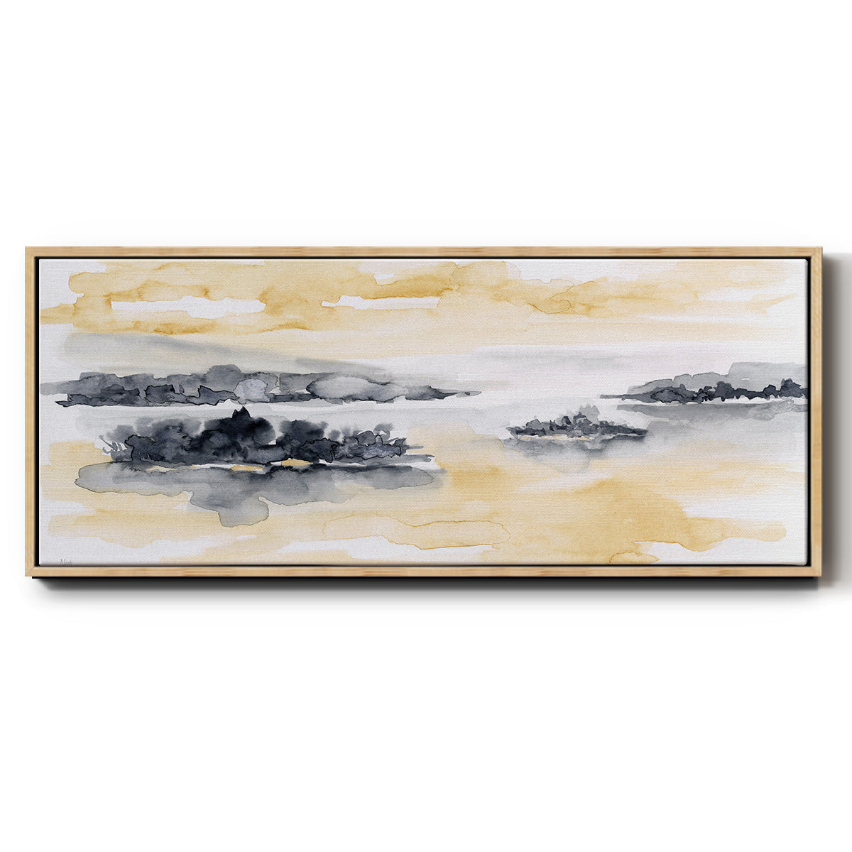 Whispering Wind I - Floater Framed Canvas Print