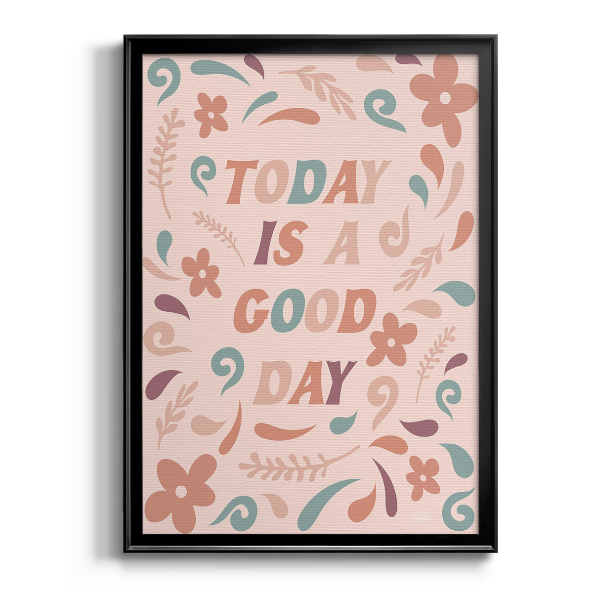 Today is a Good Day - Modern Framed Canvas Print