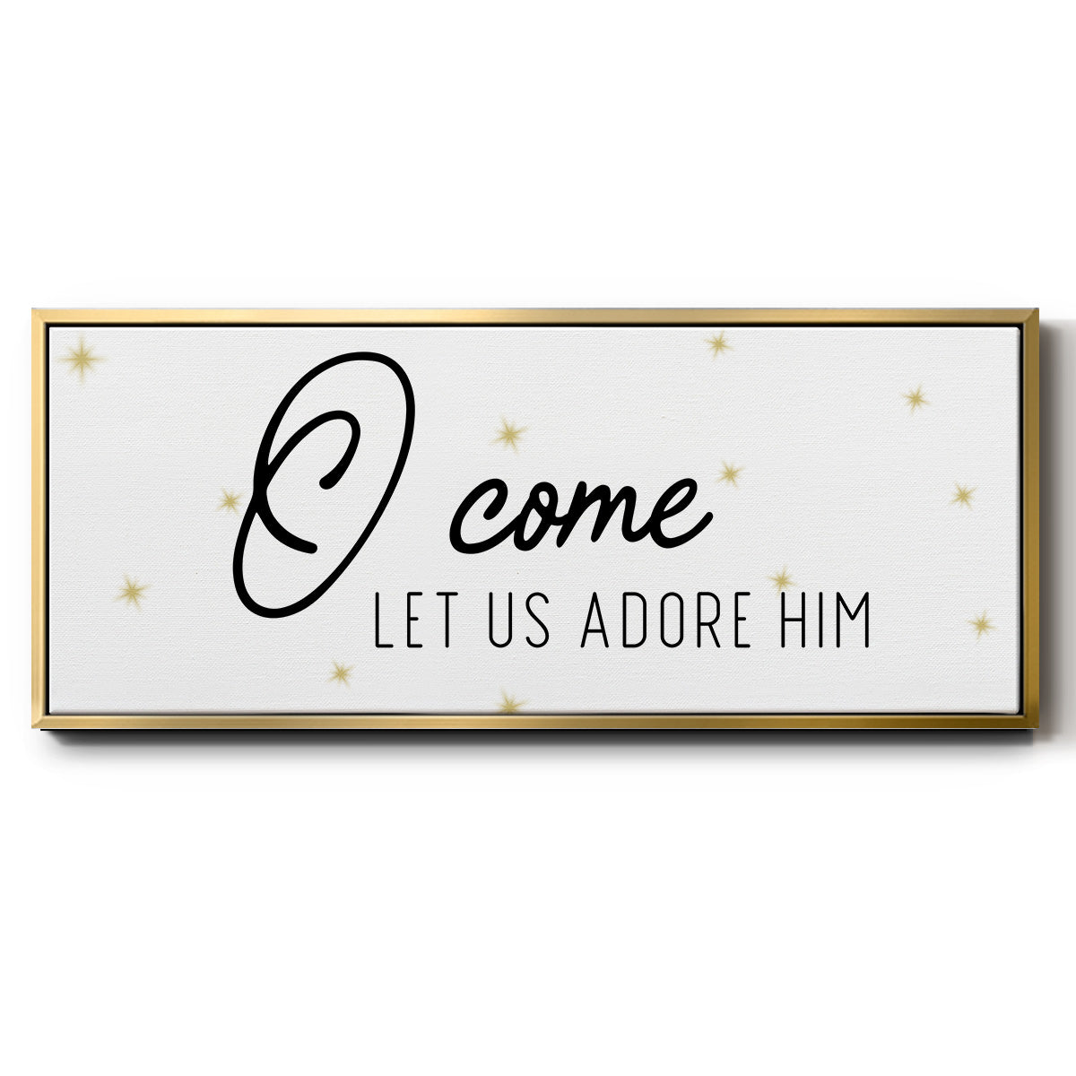 O Come - Floater Framed Canvas Print