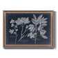 Foliage on Navy VI Premium Framed Canvas- Ready to Hang