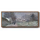 Snow at Argenteuil, 1874 - Floater Framed Canvas Print