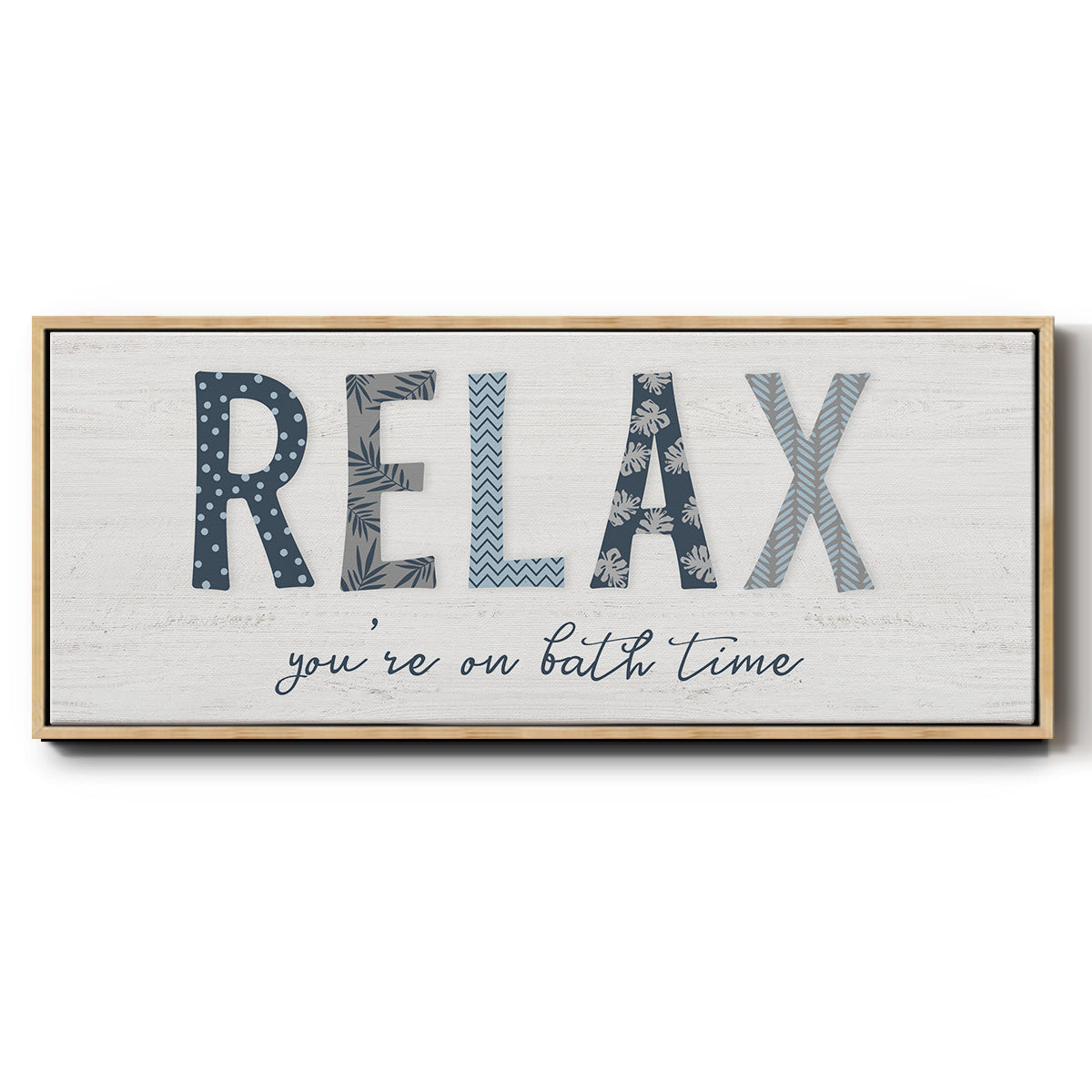 Relax - Floater Framed Canvas Print