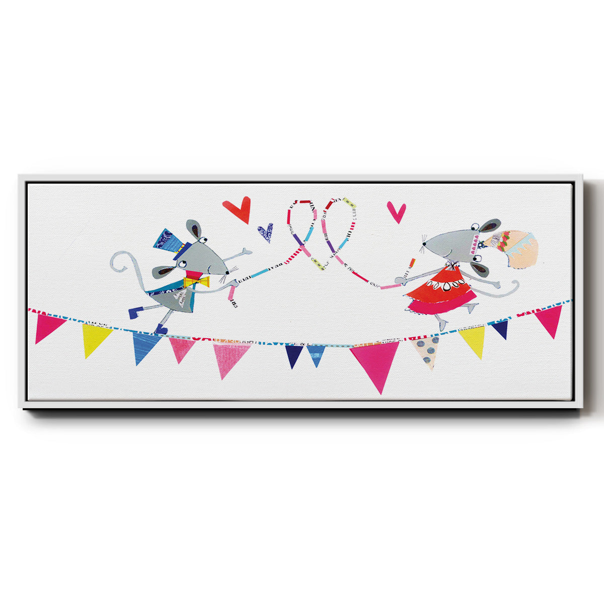 Circus Mice - Floater Framed Canvas Print