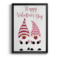 Valentines Gnomes - Modern Framed Canvas Print